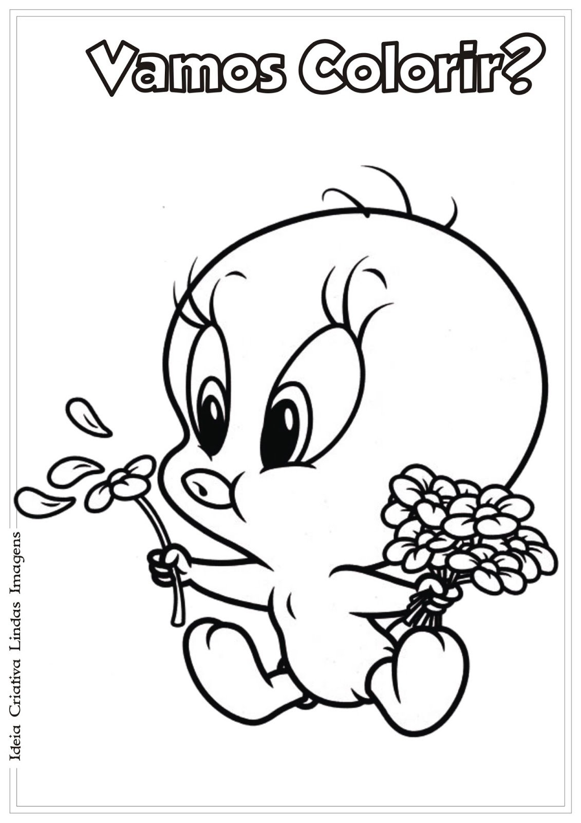 Твитти раскраска