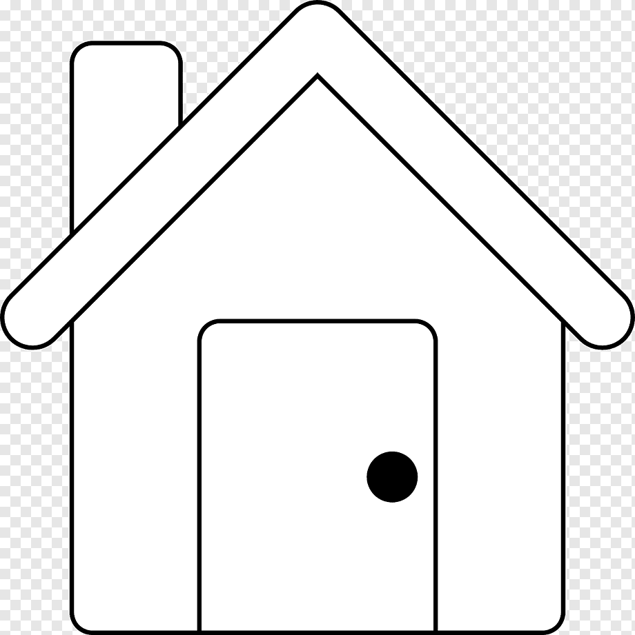 Домик раскраска для малышей