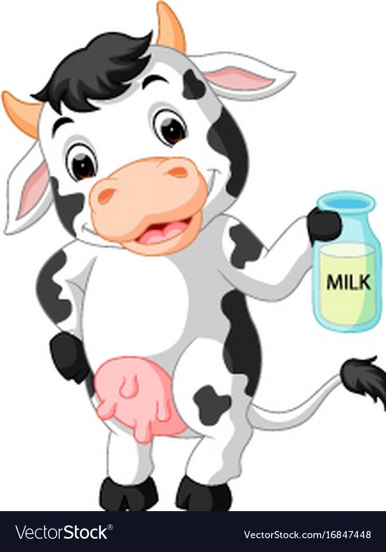 Худая корова мультяшная