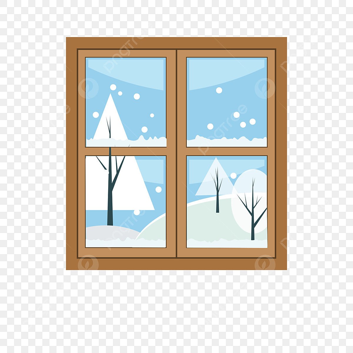 Зимнее окошко иллюстрации