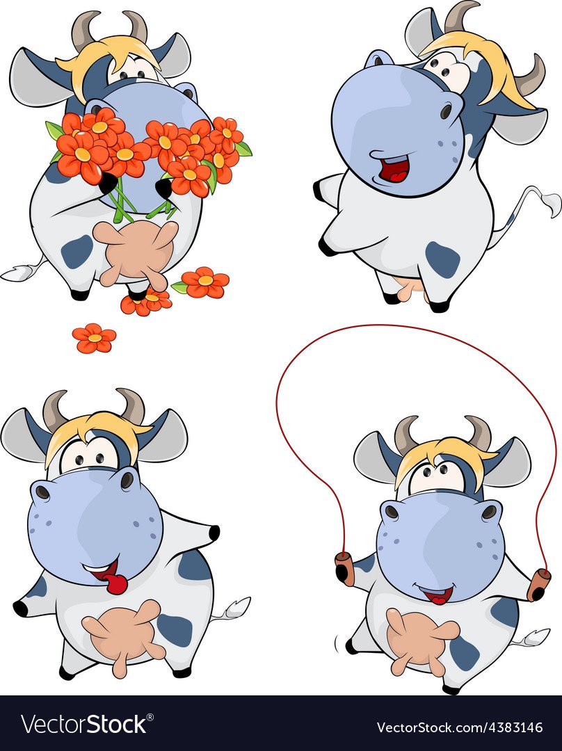 Корова улыбается