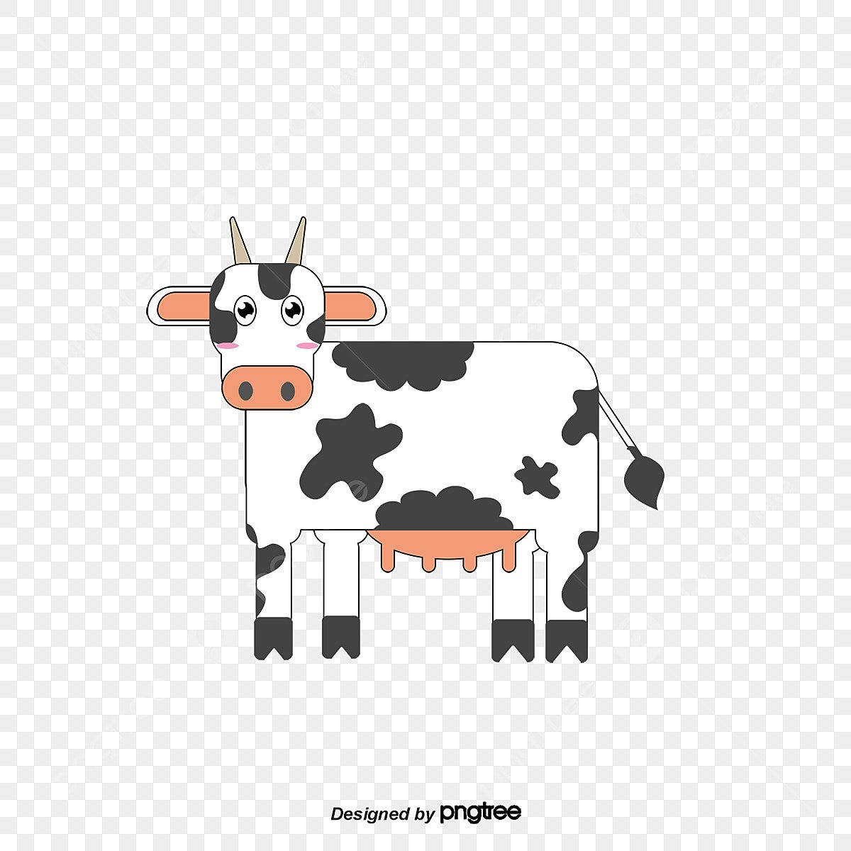 Корова ест траву на белом фоне