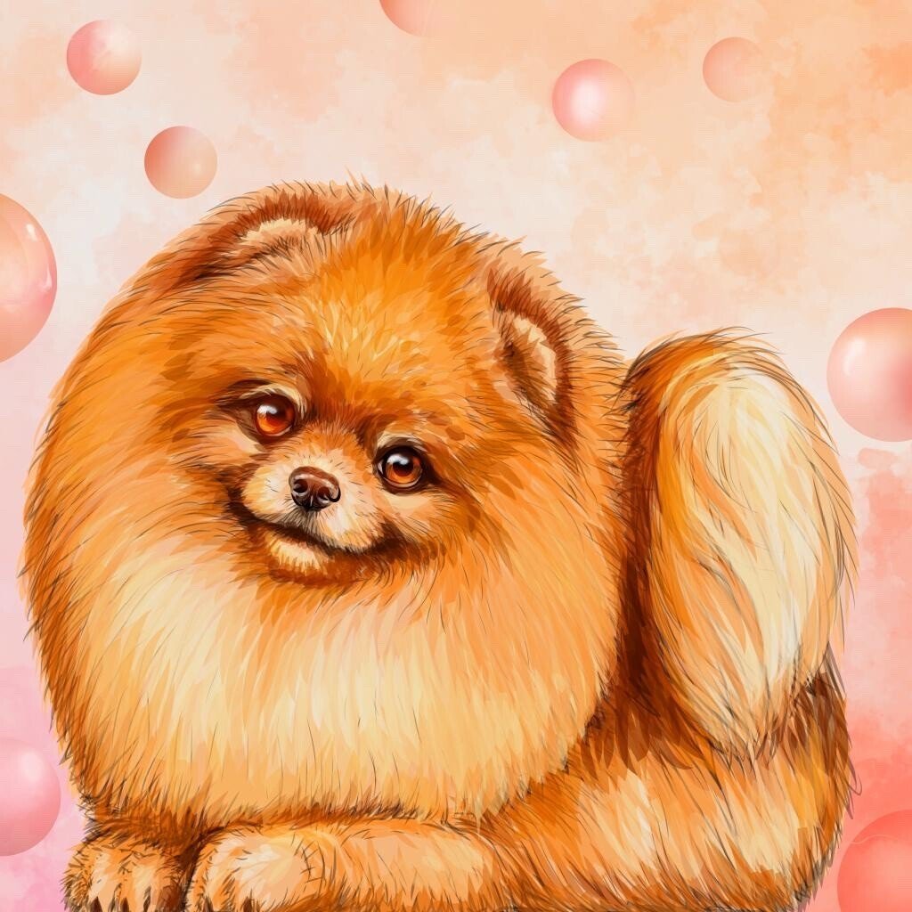 Померанский шпиц арт