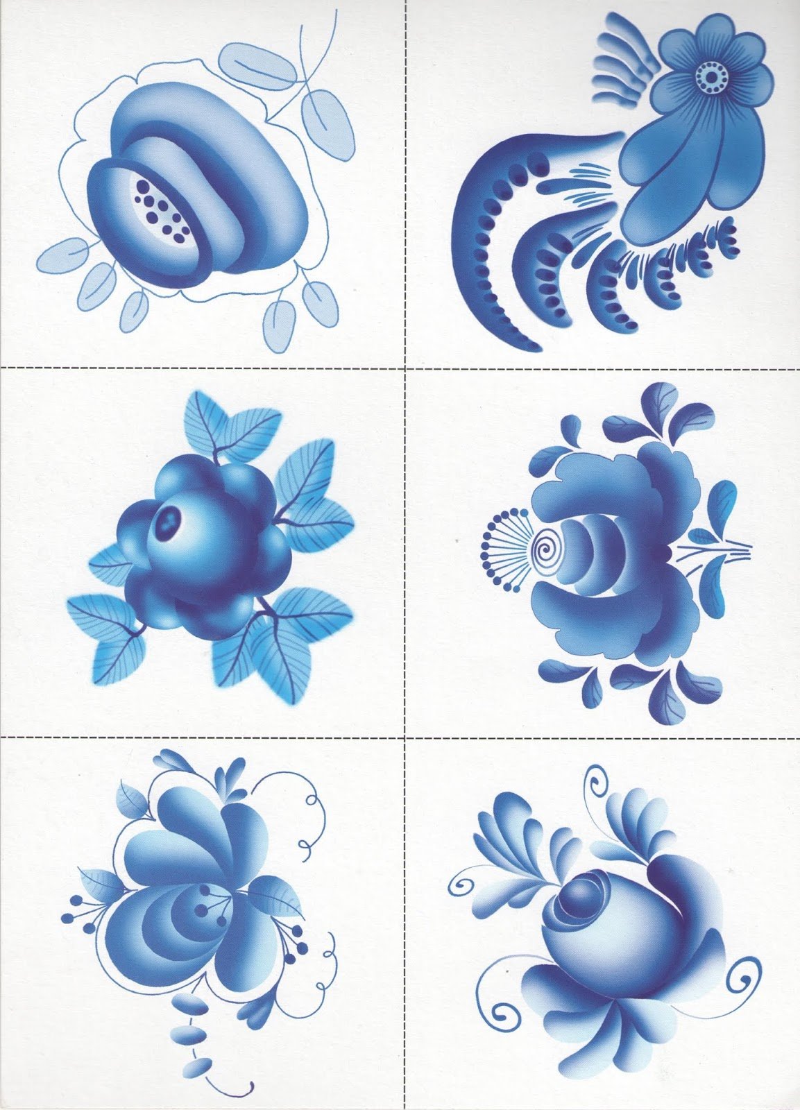 Гжельские узоры