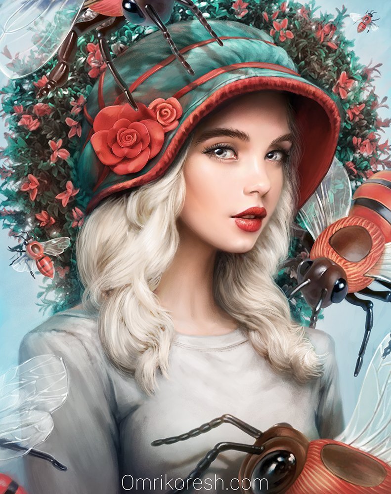 Нежная фотосессия с цветами