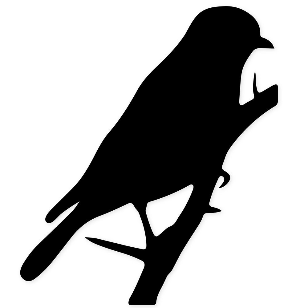 Силуэт птицы трафарет