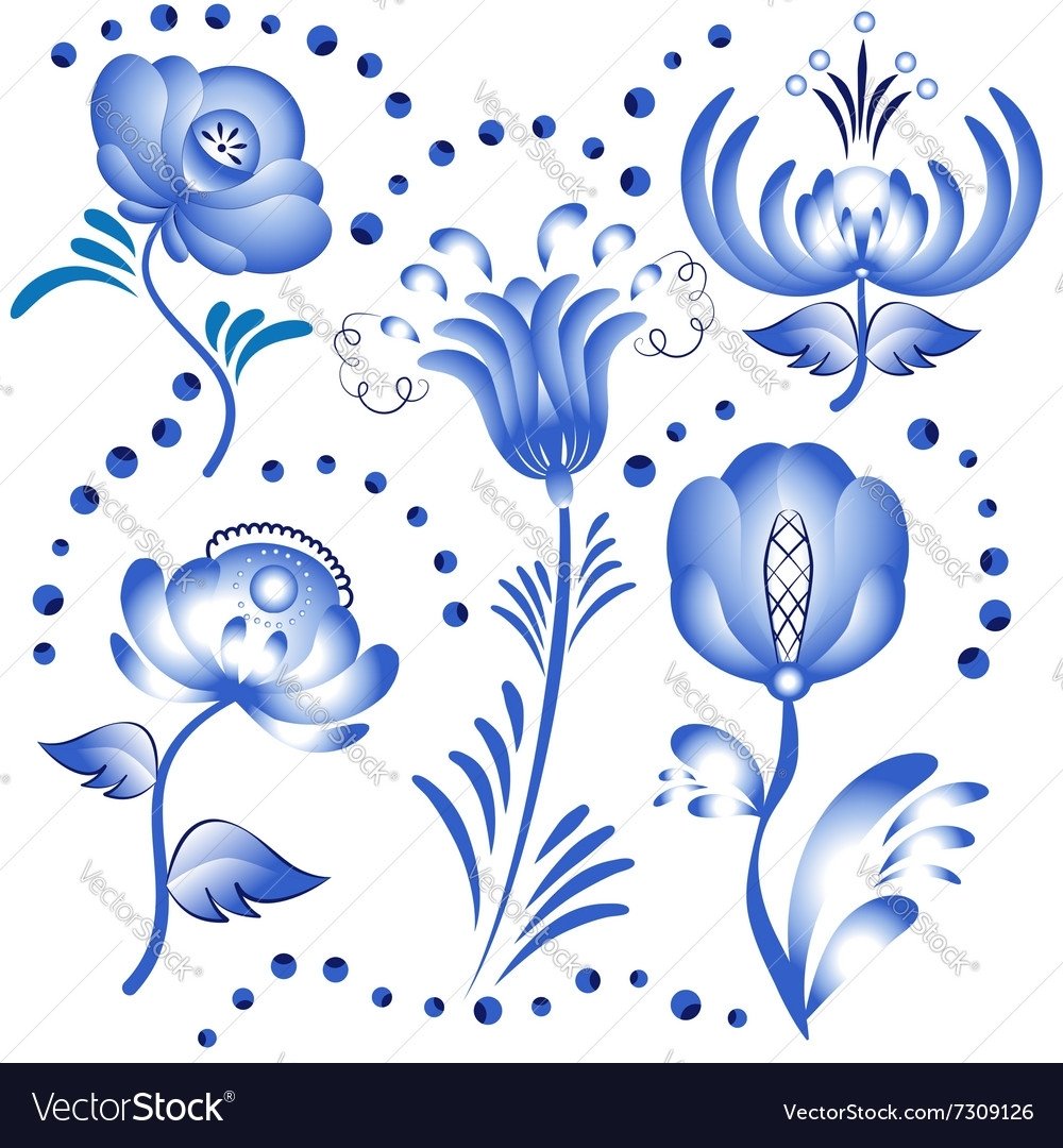 Элементы гжельской росписи рисование в старшей группе