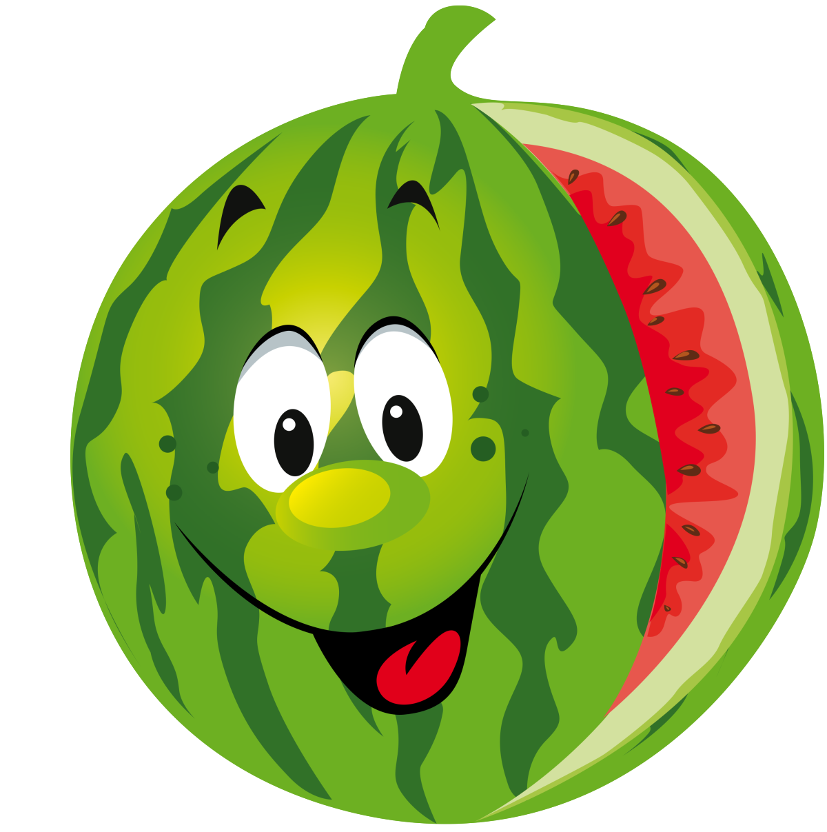 Маска арбуза для детей на голову