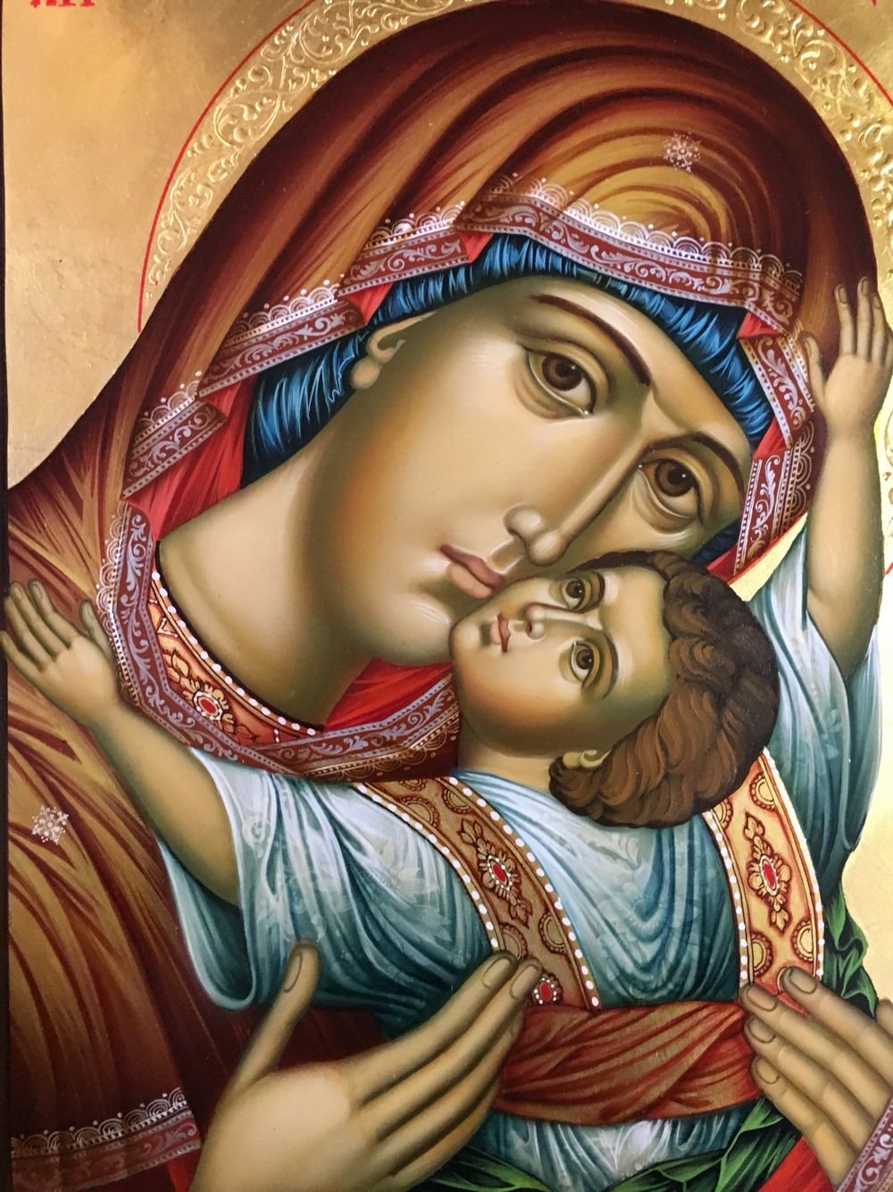 Иллюстрация Девы причистой Марий Богородицы