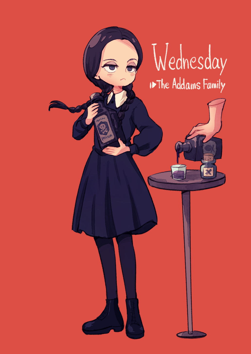 Уэнзди Аддамс арт