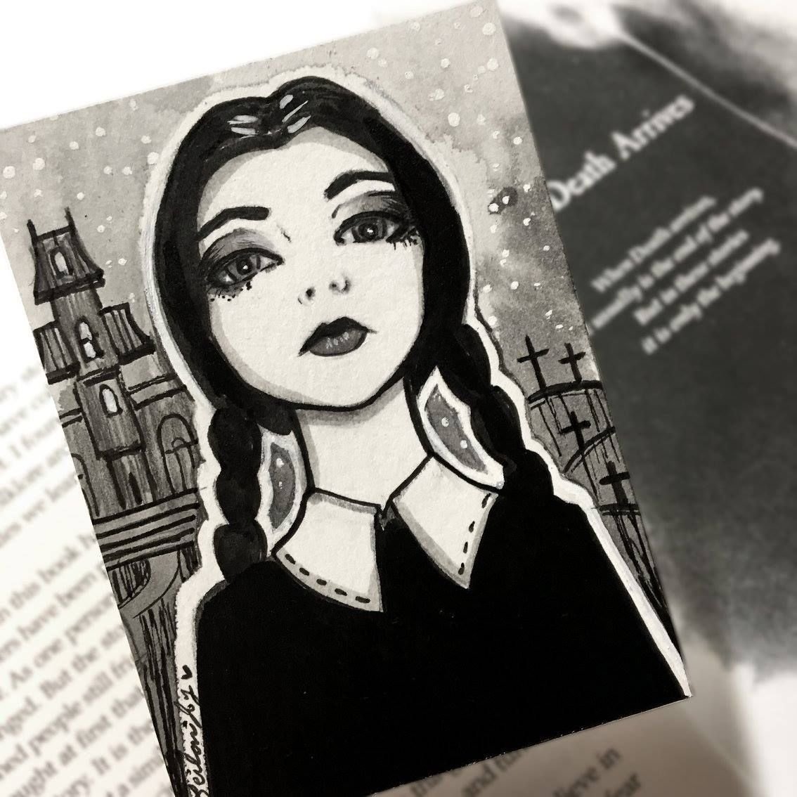 Уэнздей Аддамс арт