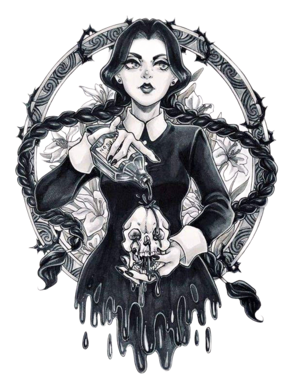 Уэнздей Аддамс арт