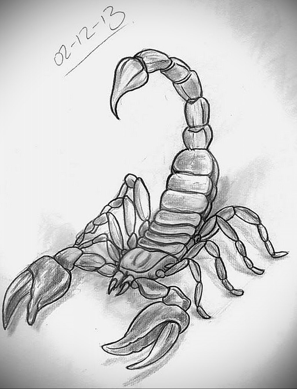 Тату Скорпион для девушек эскизы