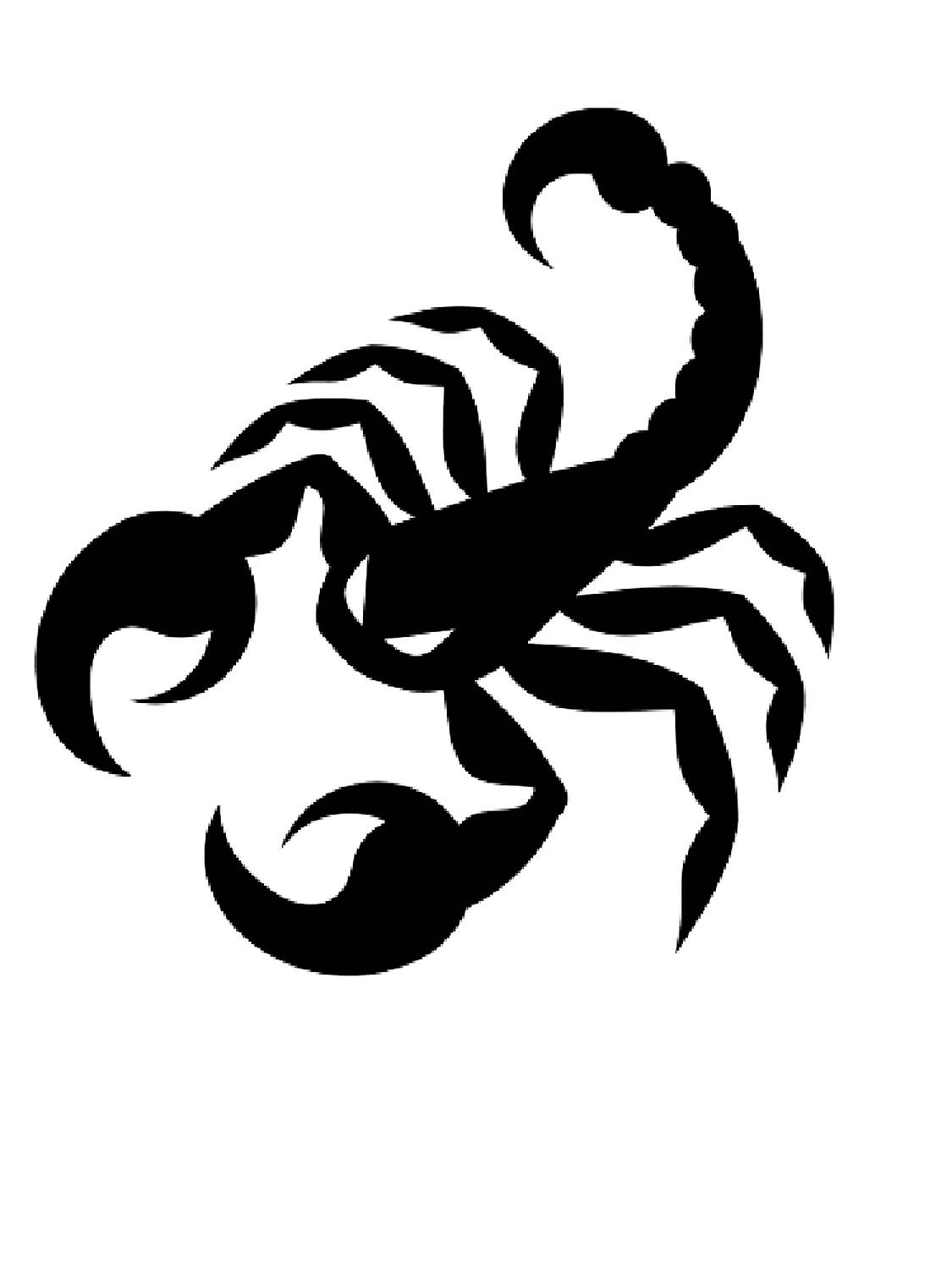 Скорпион раскраска для детей