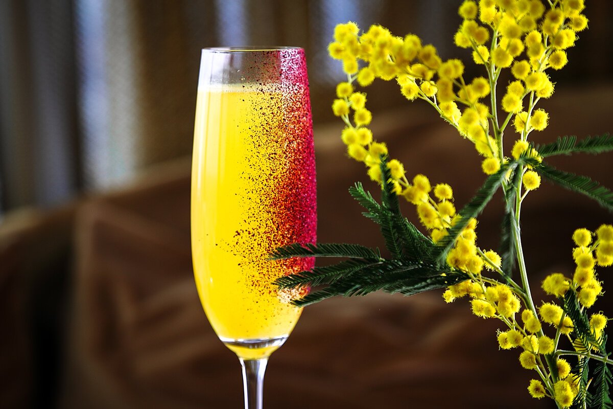 Коктейль Мимоза с шампанским