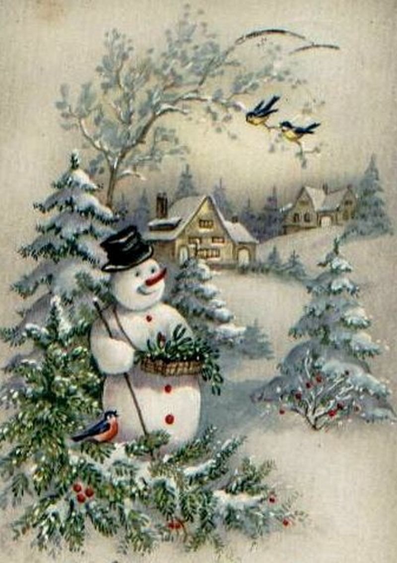 Новогодние сюжеты для открыток