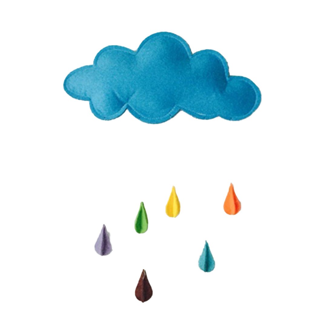 Тучка с каплями для детей