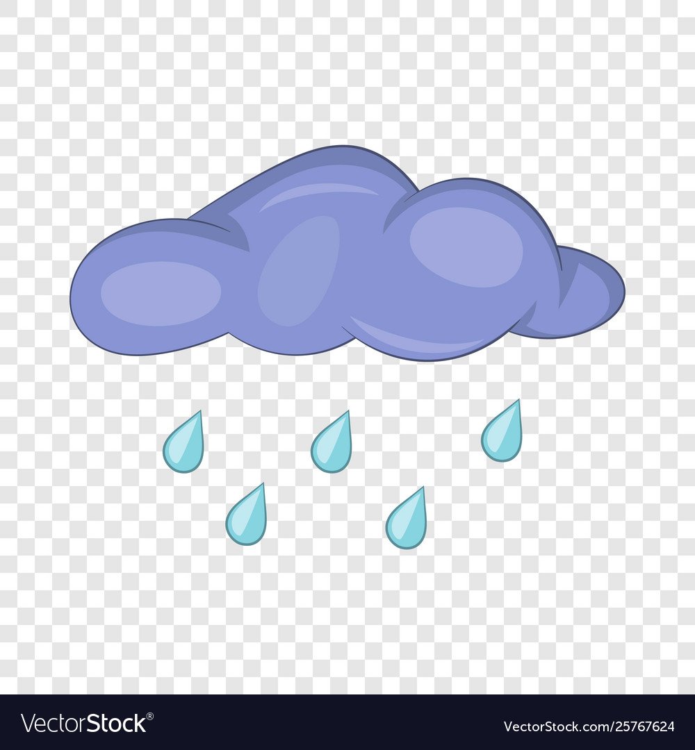Облако с капельками дождя