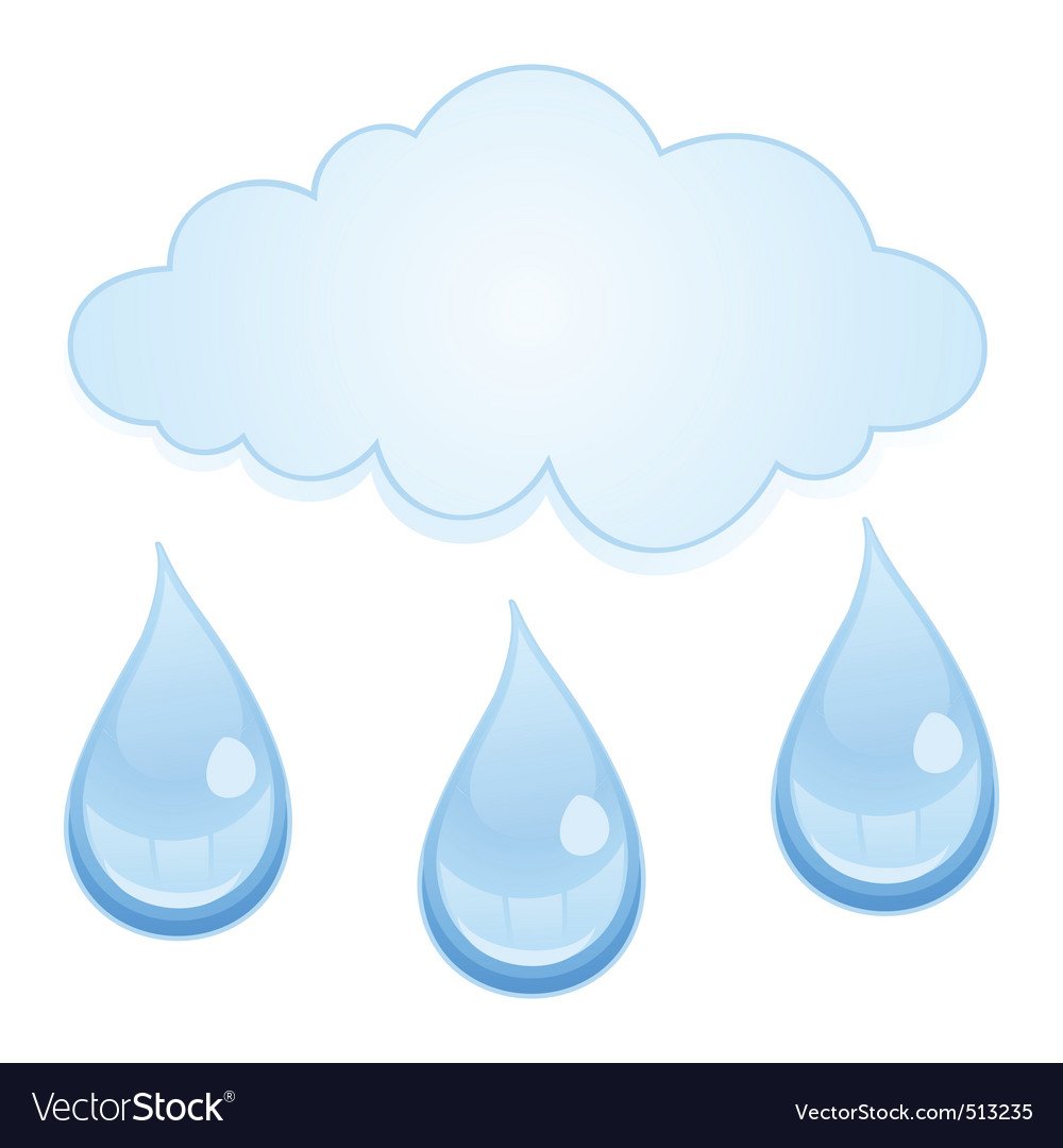 Тучка и капли