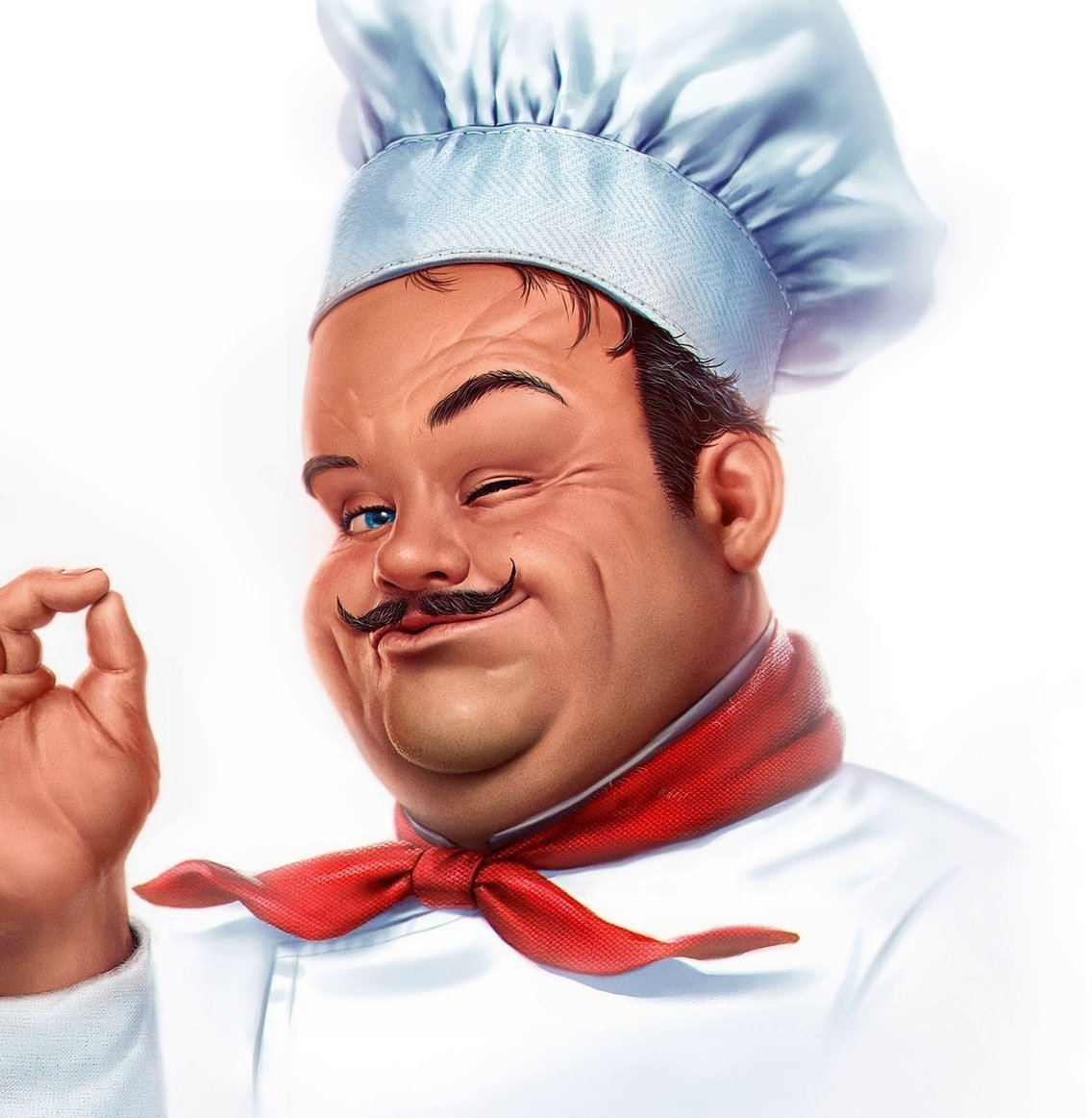 Русский мужик повар клипарт