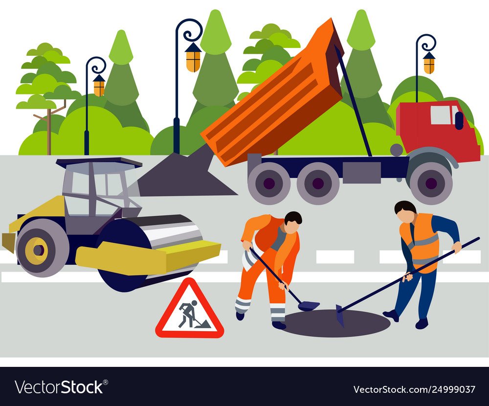 Дорожные работы для детей