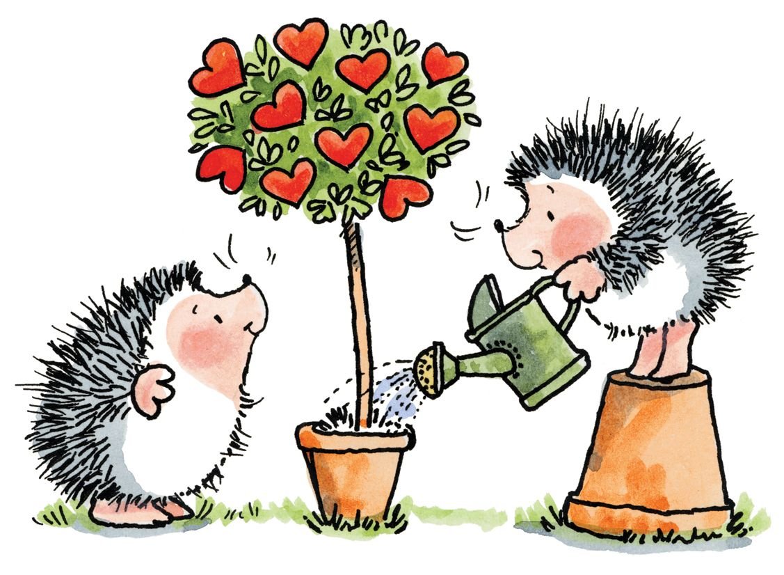 Ежик с одуванчиком