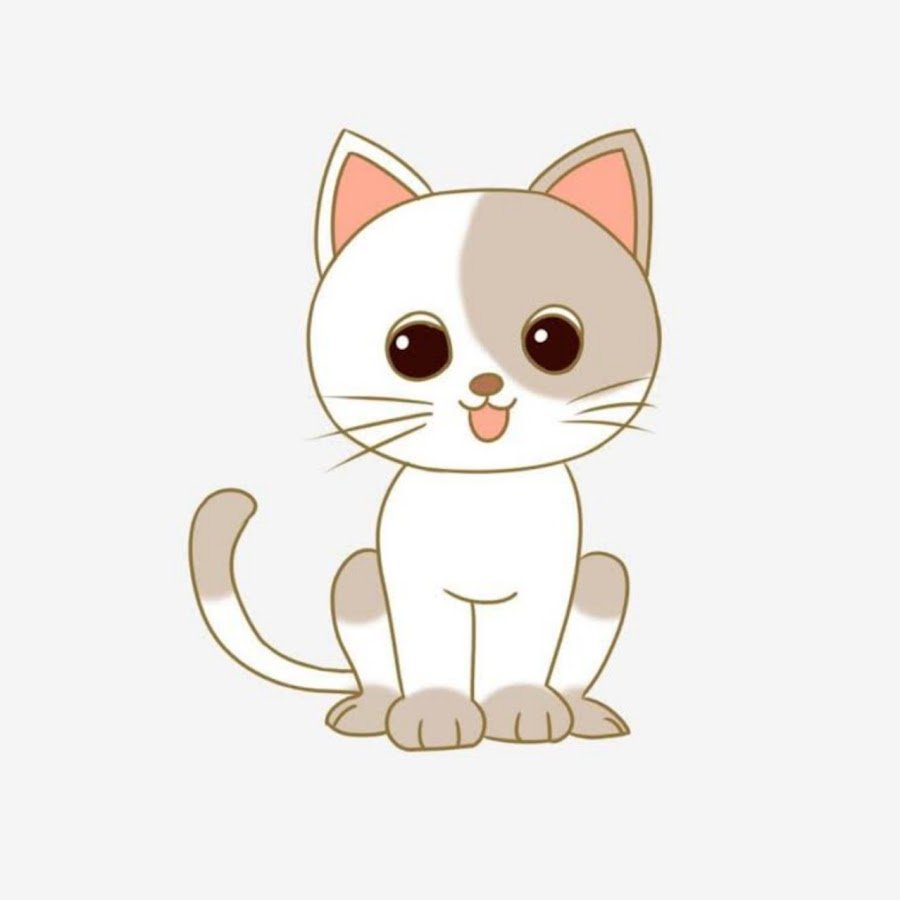 Рыжий кот мультяшный