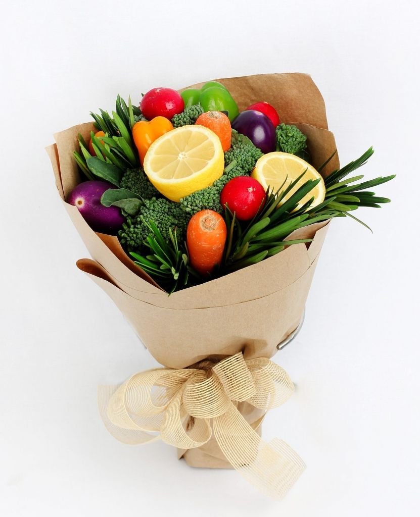 Букет из фруктов с добрым утром