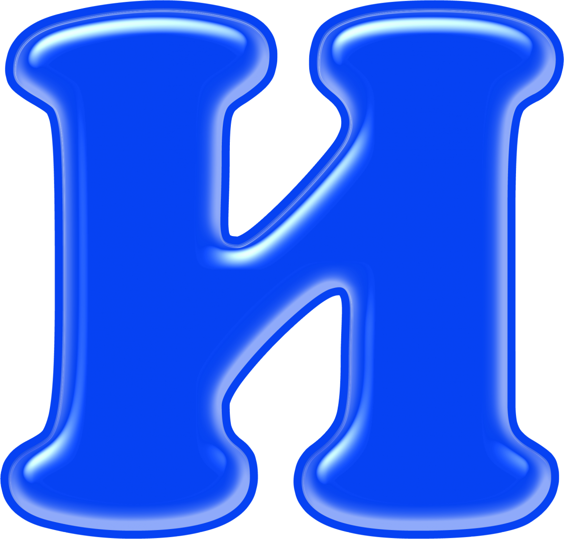 Синие буквы алфавита