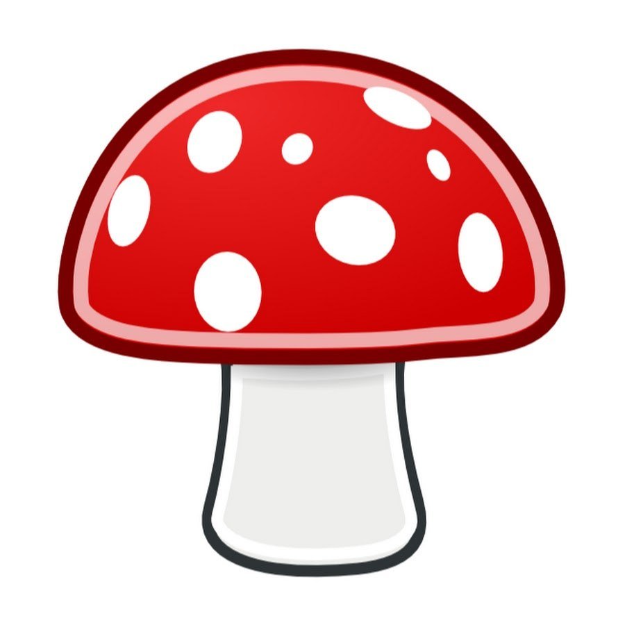 Разноцветные грибочки для детей