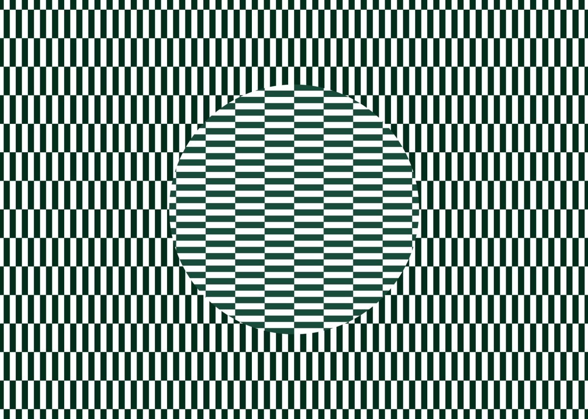 Оптическая иллюзия цифры