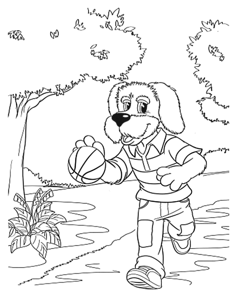 Раскраска Степашка из спокойной ночи малыши