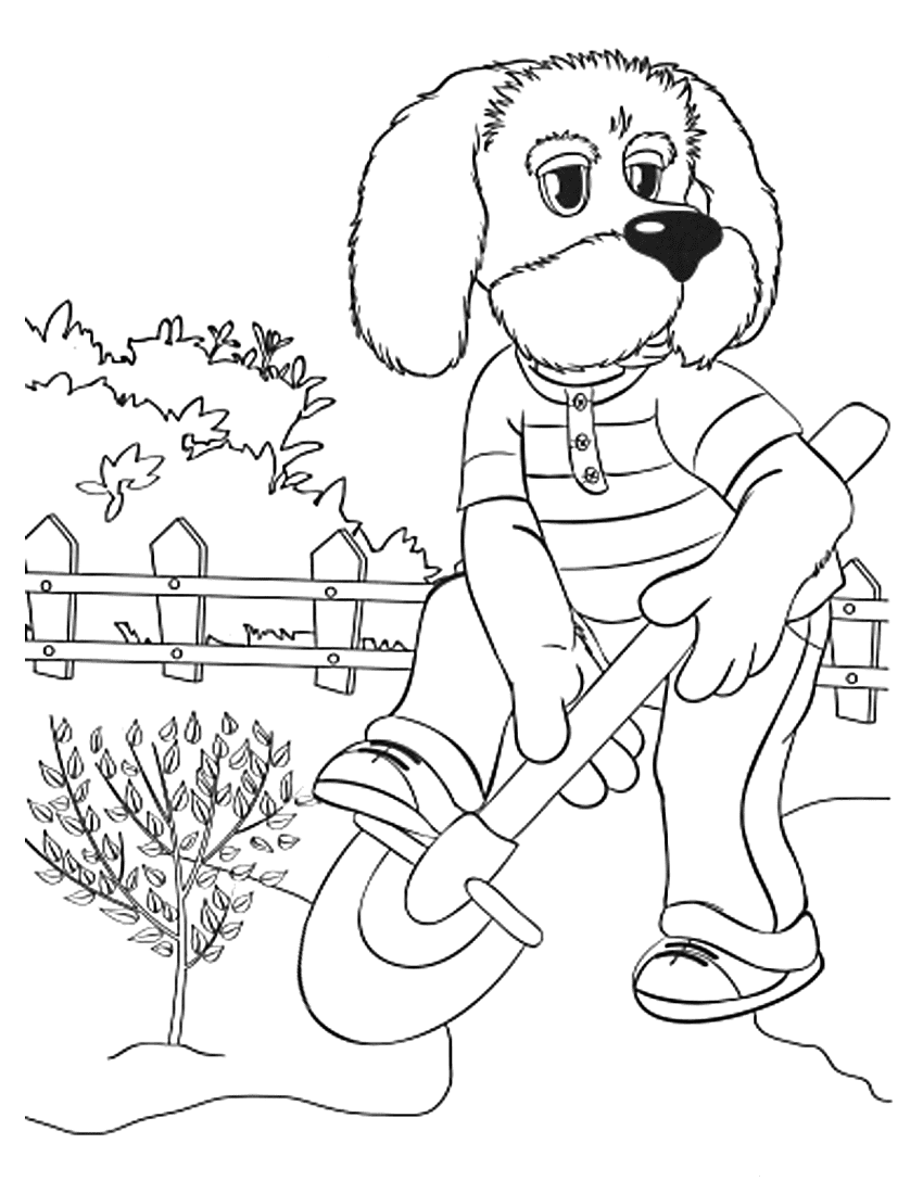 Раскраска Степашка из спокойной ночи малыши