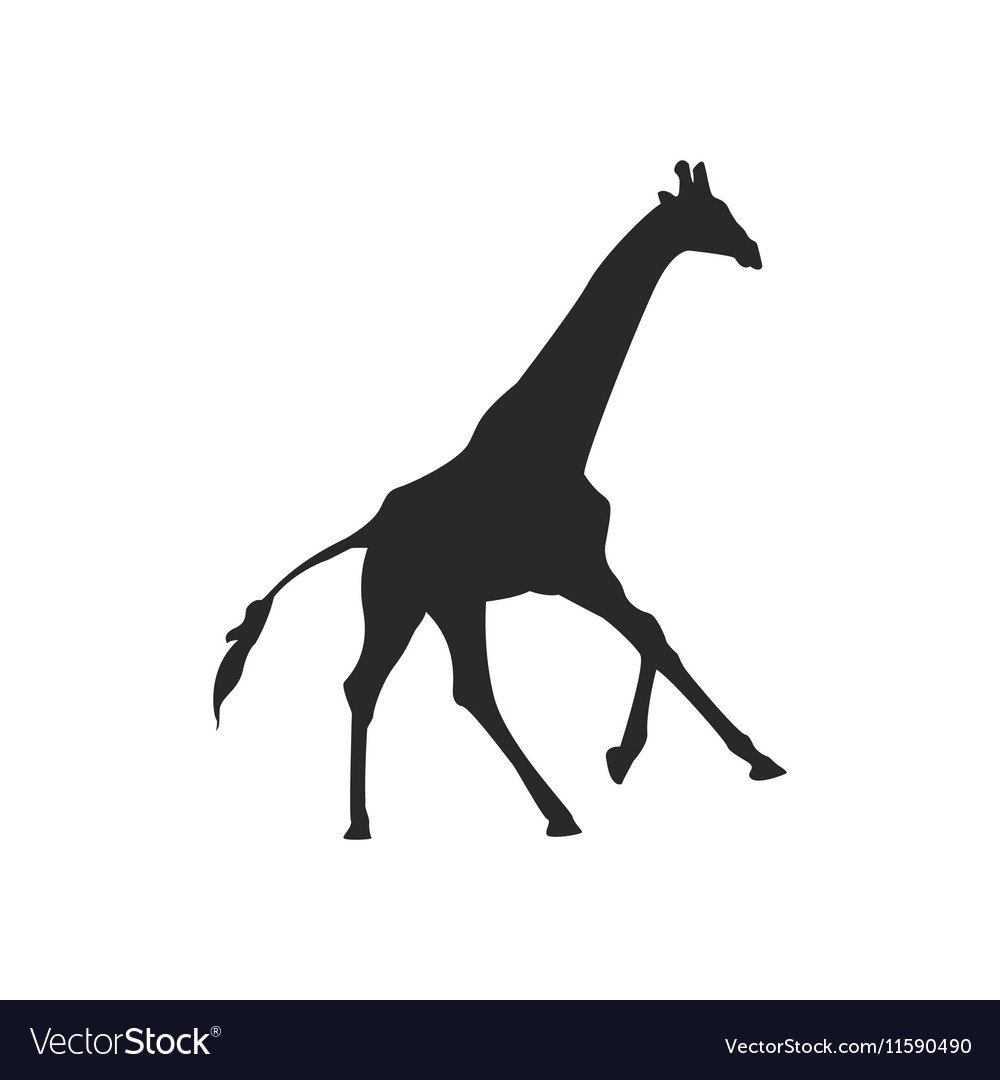 Жираф на фоне заката рисунок трафаретом