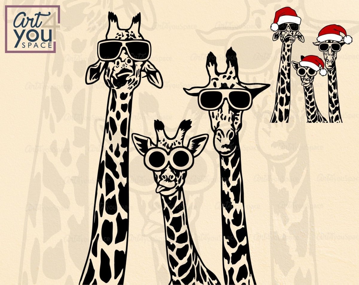 Трафареты для стен Жираф
