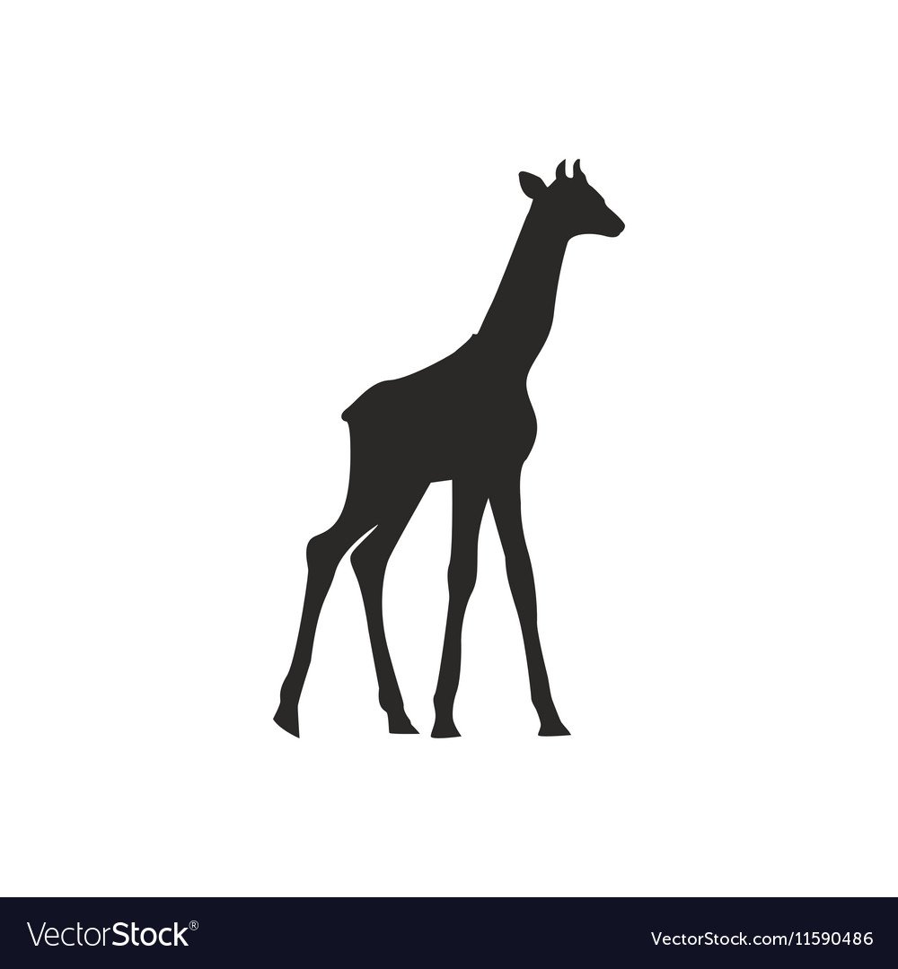 Жирафик силуэт для украшения пятнышками