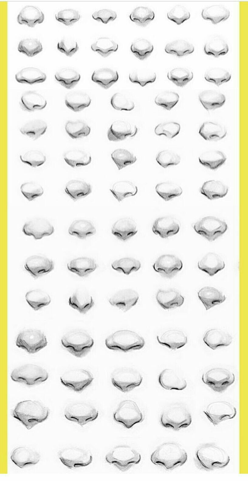 Нос на белом фоне