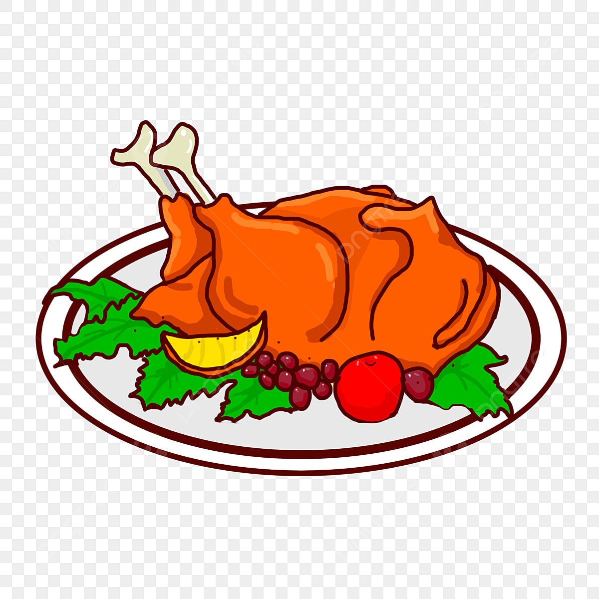 Курица жареная картина для детей