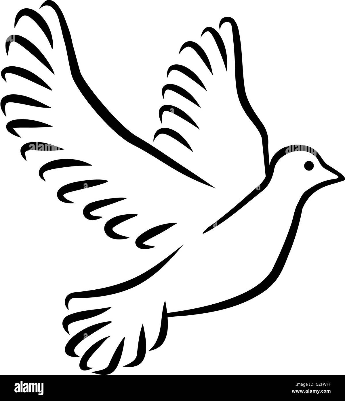 Голубь с веточкой