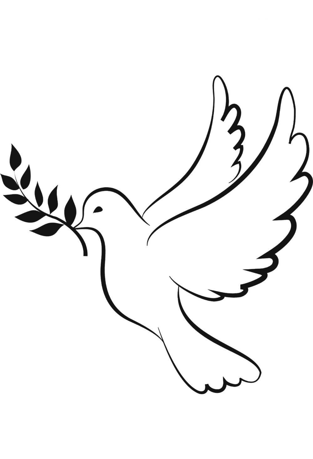Голуби шаблоны для вырезания