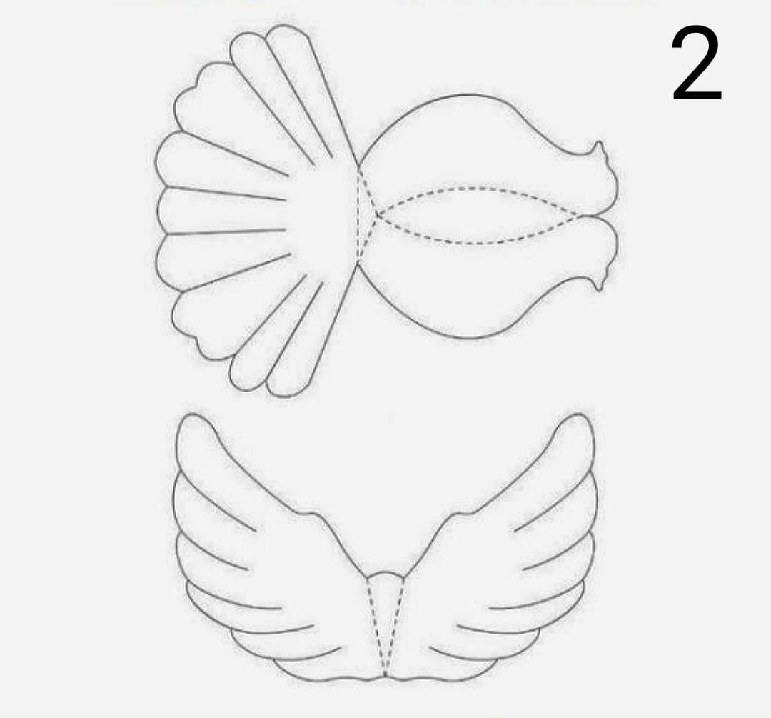 Очертания белого голубя