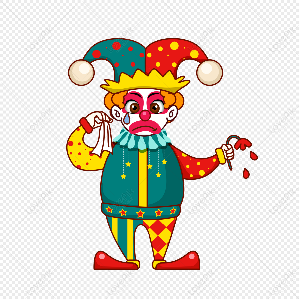 Клоун рисунок