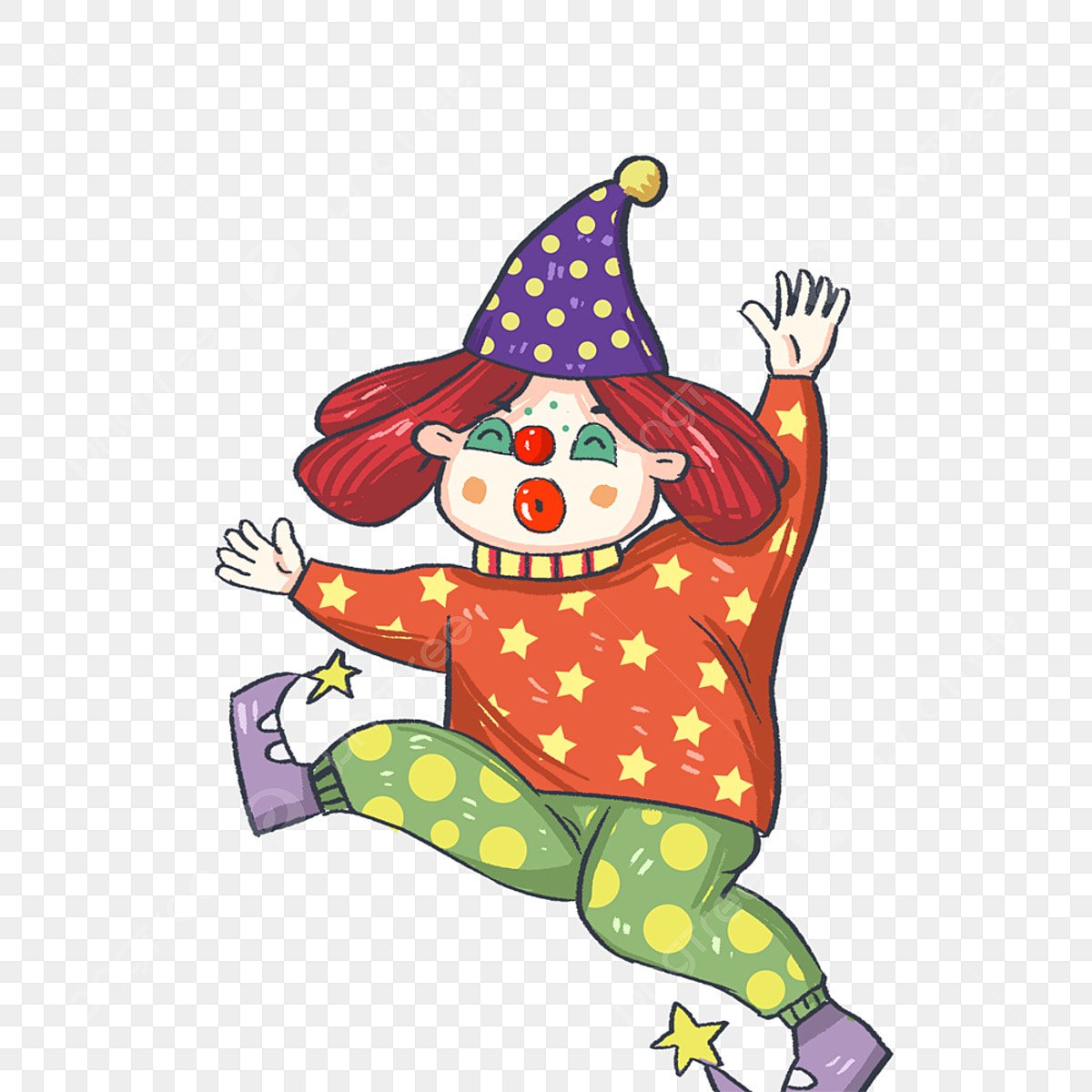 Костюм клоуна вектор