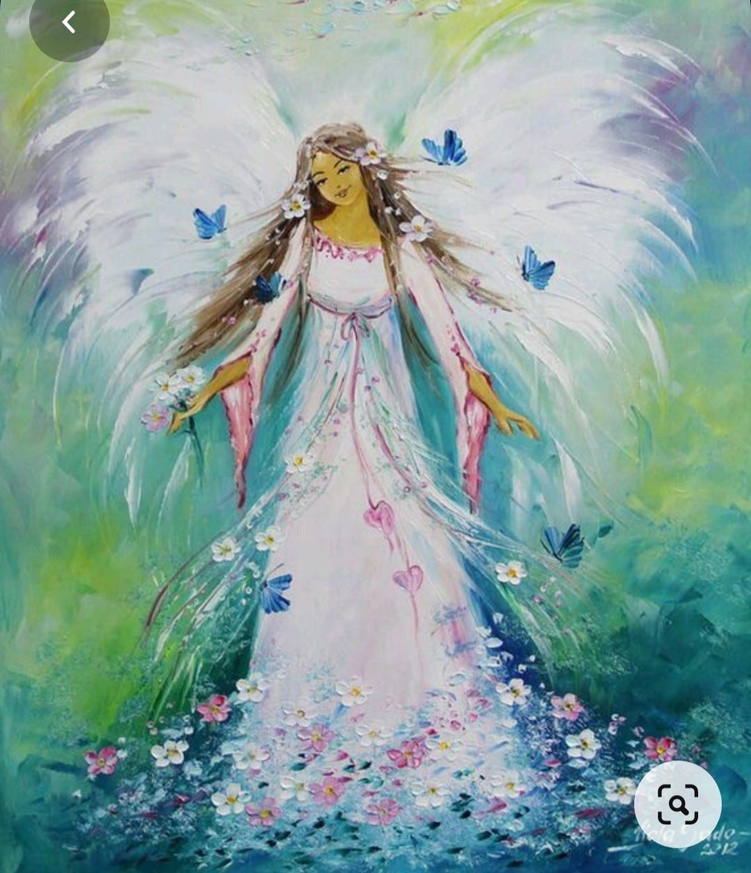 Рисунки ангелов акварелью