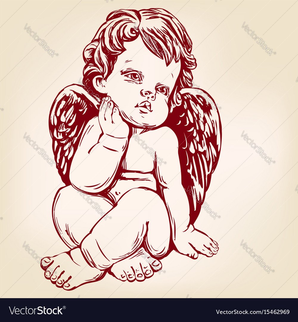 Маленький Ангелочек эскиз