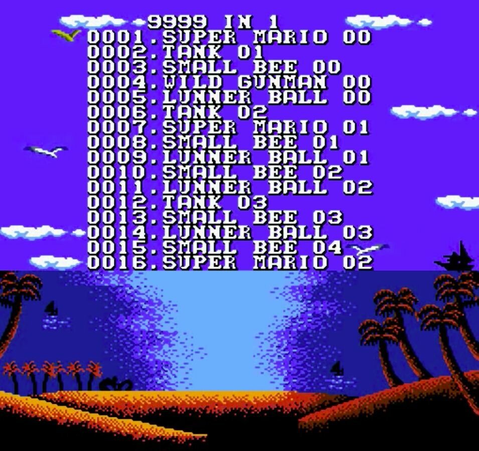 Ретро игры сега Денди