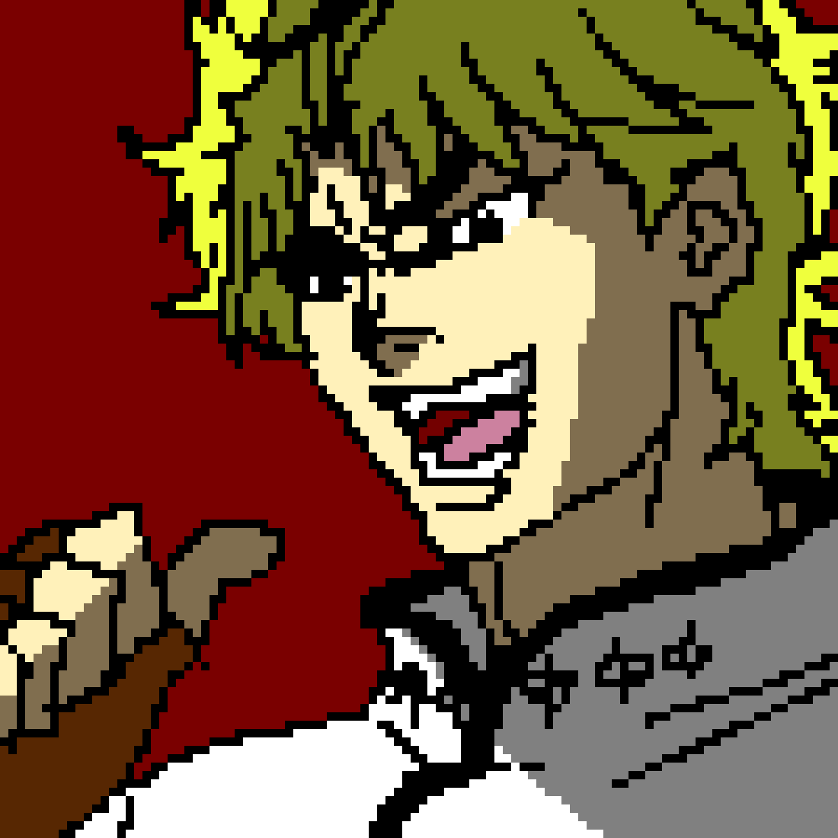 Джотаро пиксель арт