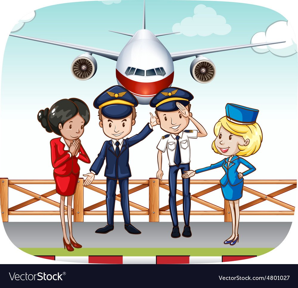 Летчик на белом фоне