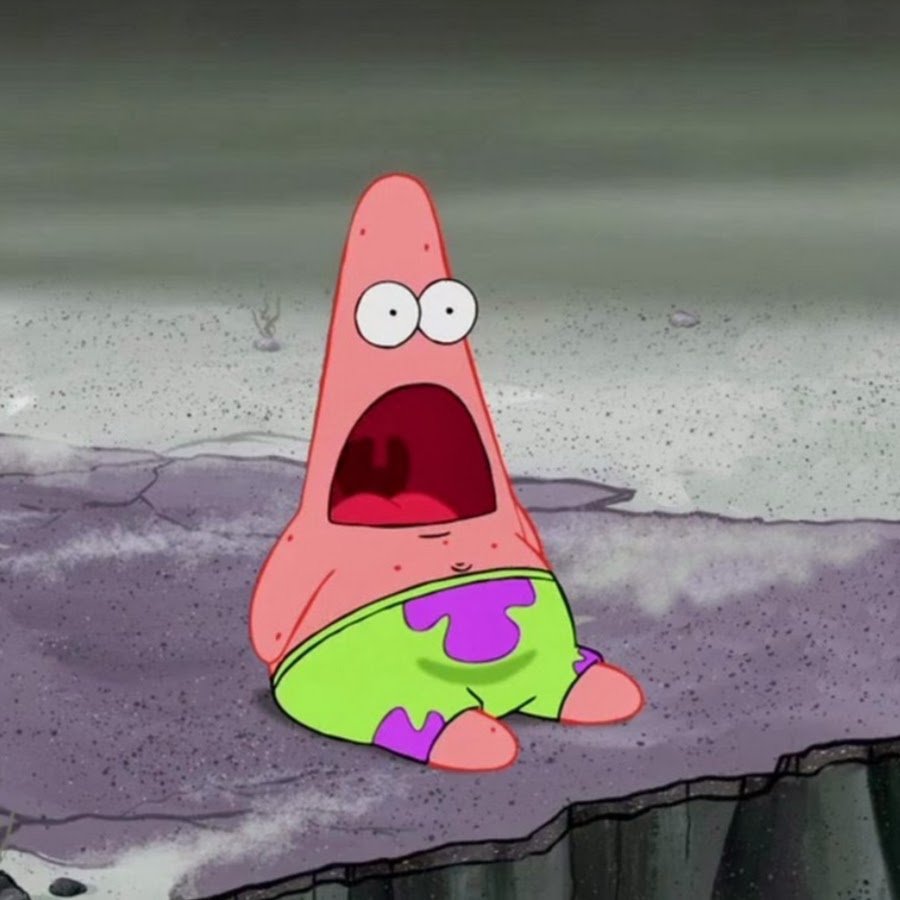 Патрик с открытым ртом