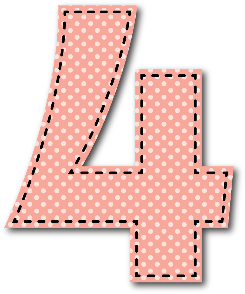 Красивая цифра 4